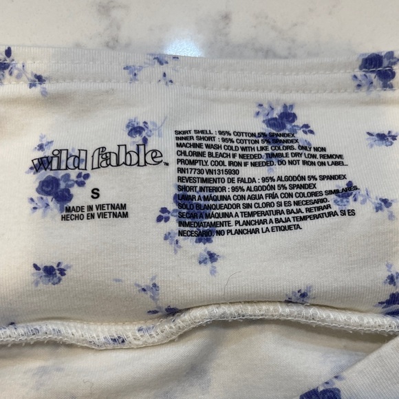 NWT Universal Thread Floral Ruffle Mini Skirt Size Small - Picture 7 of 7